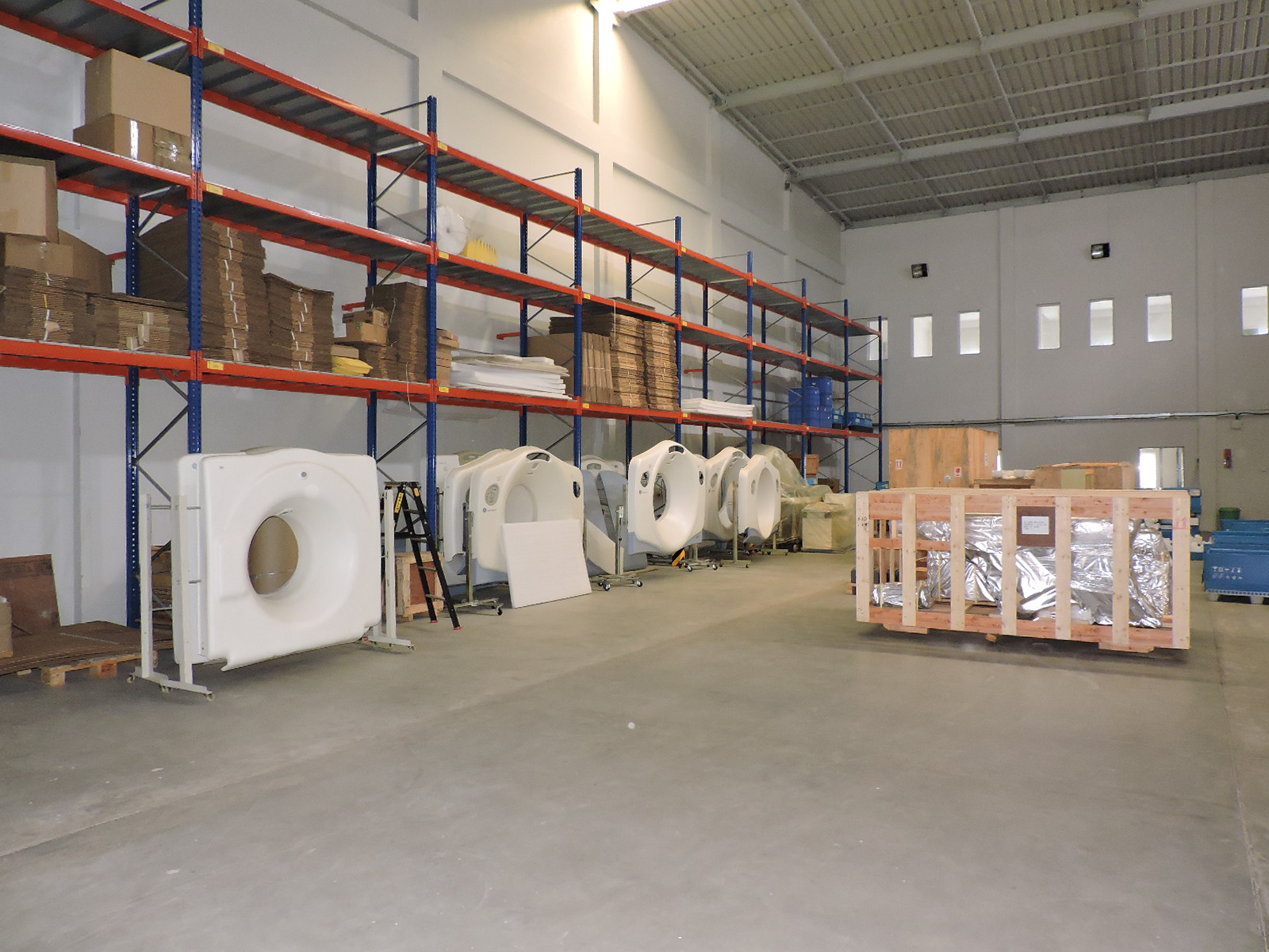 RadMedical staging and storage facility for CT machines near Bhopal