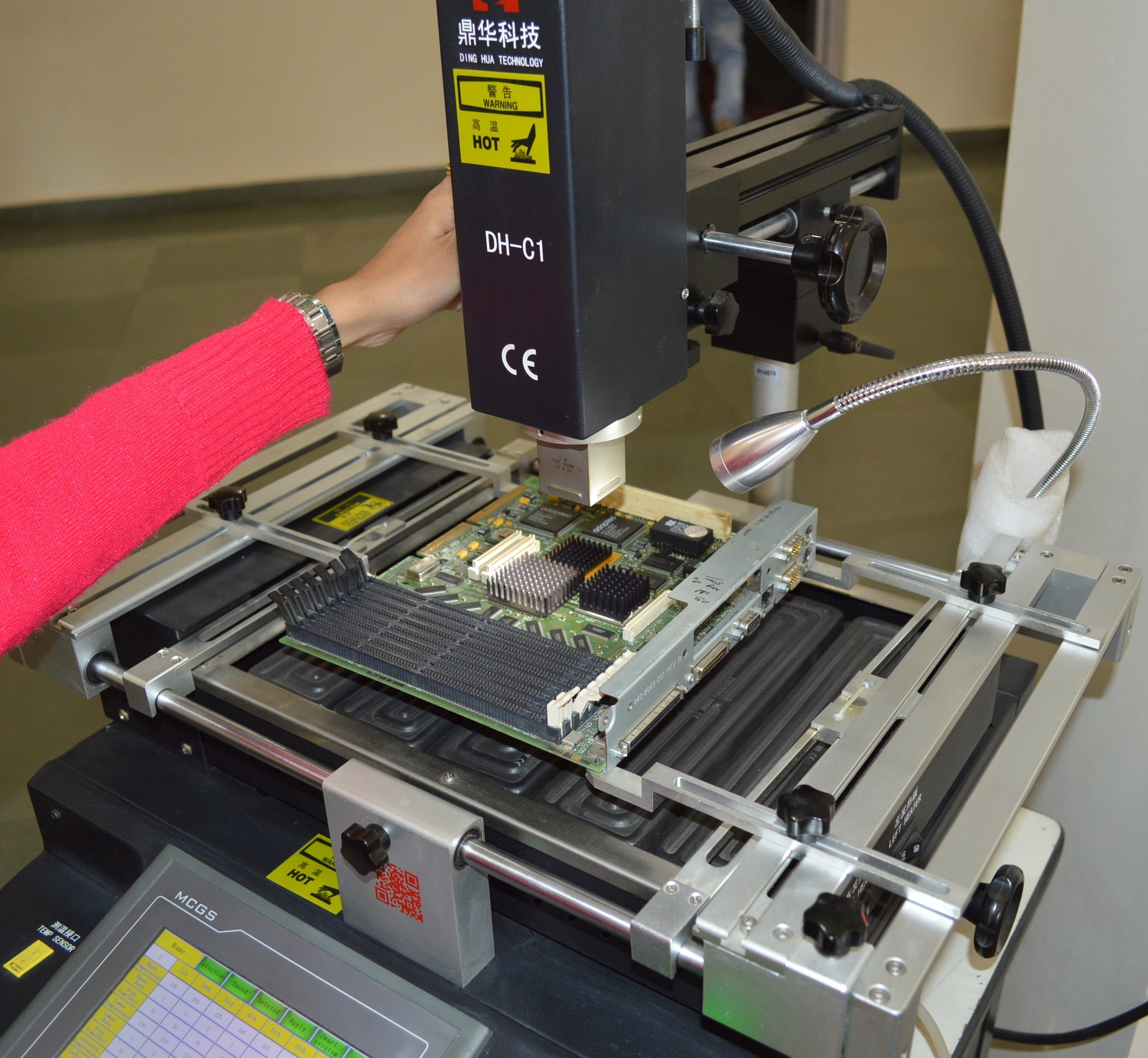 In-house PCB repair and rework station for CT scanner parts