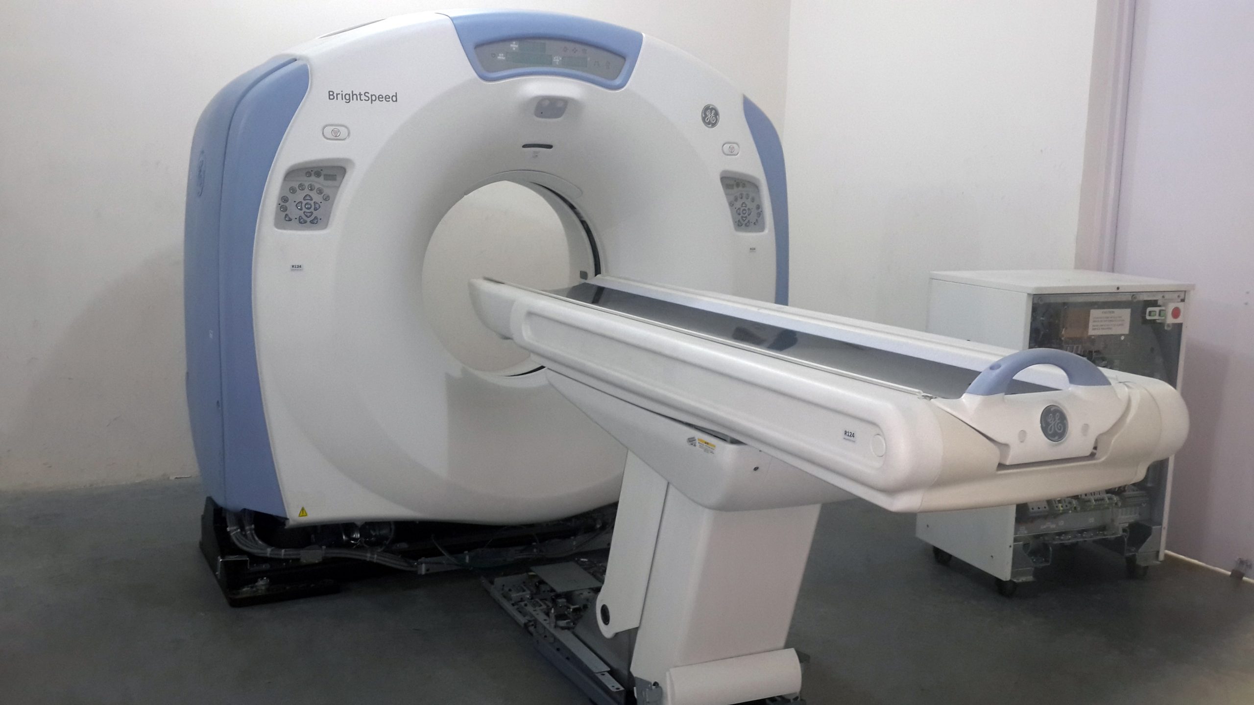 RadMedical refurbished GE CT Scanner, tested and ready for shipment
